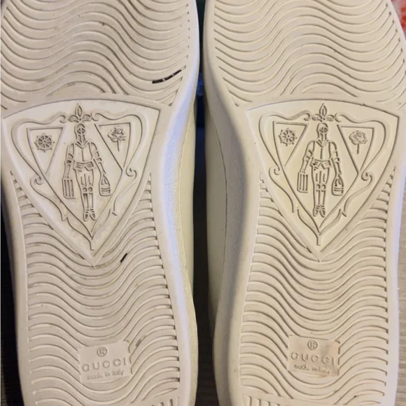 Gucci Embossed White Sole Sneakers - Picture 6 of 15